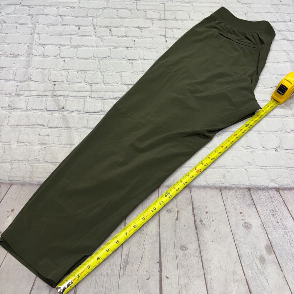 Athleta Brooklyn Mid Rise Ankle Utility Pants Size 14 Aspen Olive SP24 D132 -16 - Picture 6 of 16
